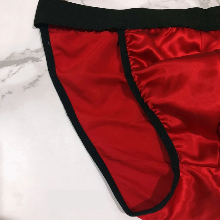 Шелковые мужские трусы шелковые с вилкой|mens underwear briefs|male briefsunderwear briefs |
