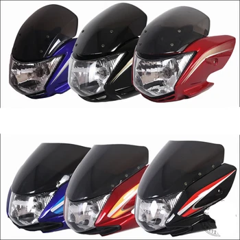 

Qingqi QS125-5 GT125 5E 5A Front Motorcycle Headlight Headlamp Cover Case With Headlight And Turn Signals Flashers Lights