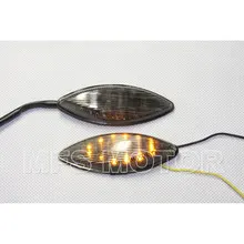 motorcycle parts LED Flush mount Turn Signal Lens For Kawasaki ZX ZX14 ZX14R 14R 2006 2007 Smoke