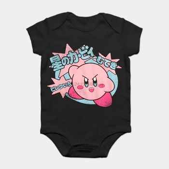 

Baby Onesie Baby Bodysuits kid t shirt Fashion Cotton KIRBY KANJI Funny