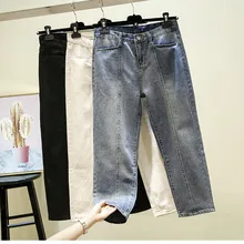 Новинка, весенние прямые женские джинсы, модные повседневные женские брюки с карманами, высокая талия, женские сексуальные джинсы