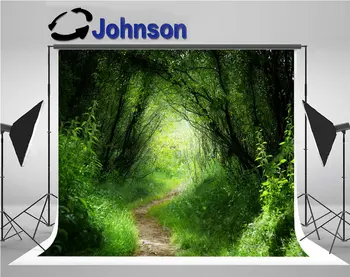 

green grass way rain forest photo backdrop Vinyl cloth High quality Computer print wall photography studio background