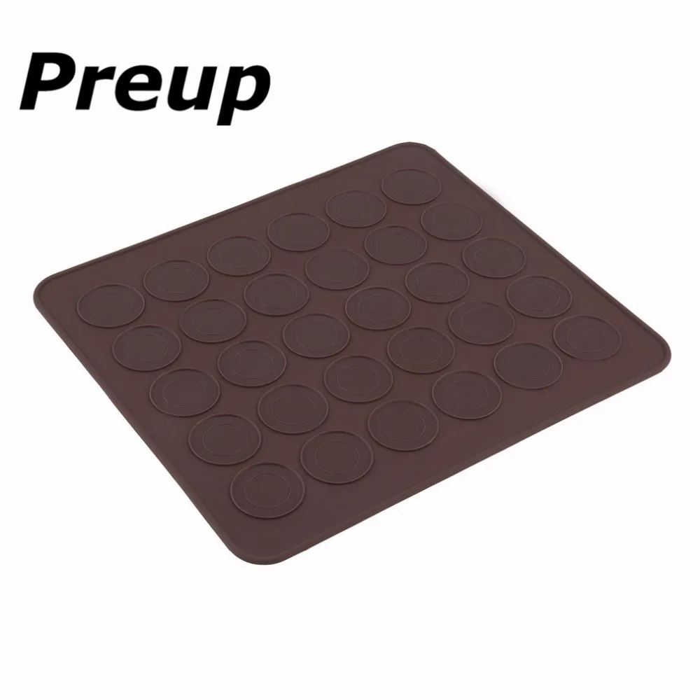 

Silicone 30-Cavity DIY Muffins/Almond Round Cakes Tools Pastry Macaron Baking Sheet Mat Large Cookie Decorating Baking Mold