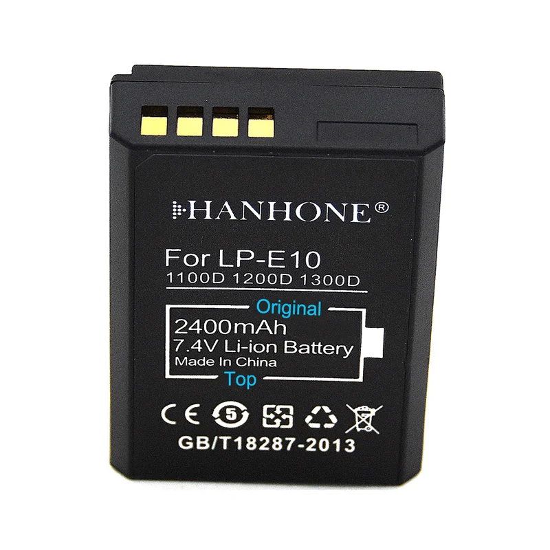 

High Capacity 2400mAh LP-E10 Battery LP E10 LPE10 Digital Camera Battery for Canon 1100D 1200D 1300D Rebel T3 T5 KISS X50 X70