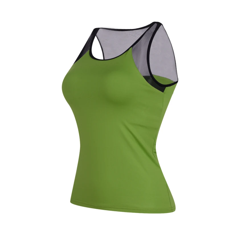 Size M Sexy Mesh Women Gym Sports Sleeveless Shirts Tank Tops Fitness