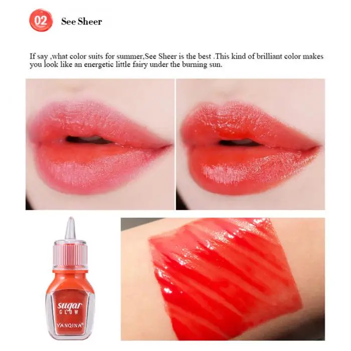 Hot Lip Glaze Liquid Lipstick Long Lasting Waterproof Non-stick Moisturizing For Women Makeup SJ66