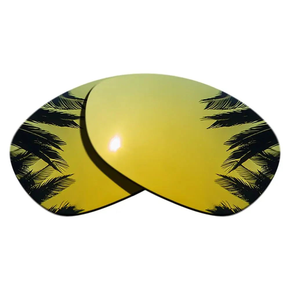Поляризованные зеркальные линзы для замены покрытия-Оукли X Металл XX рамка мульти-цвета - Цвет линз: 24K Gold
