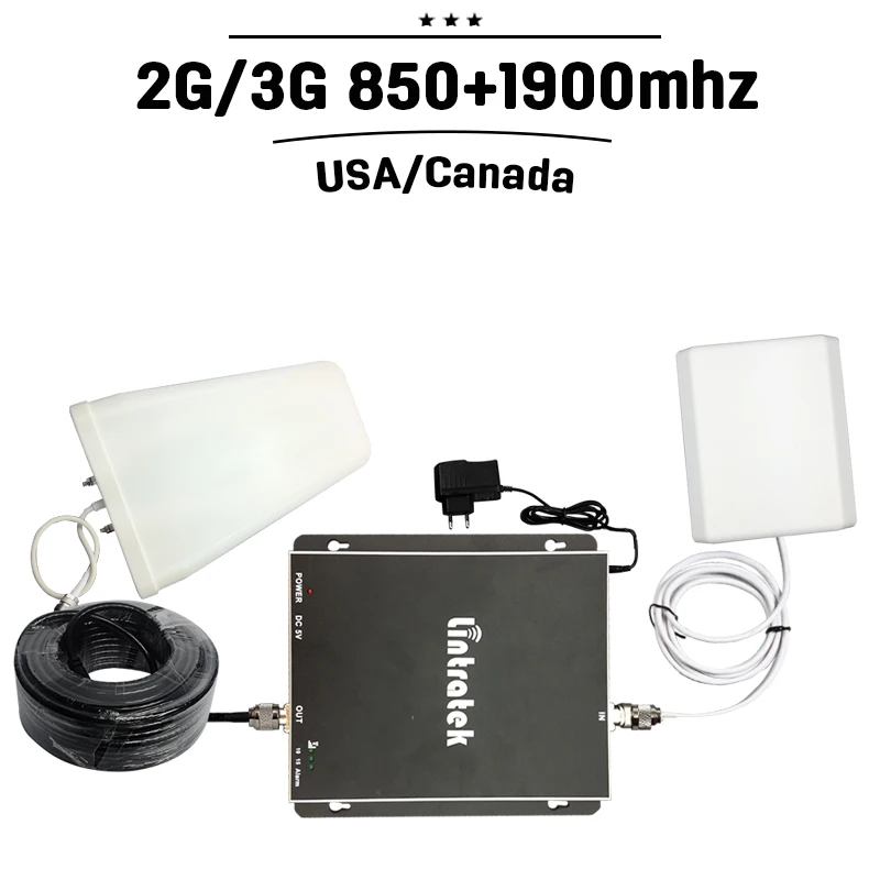 2G 3g GSM 850 МГц шт. 1900 двухдиапазонный мобильный усилитель сигнала 70 дБ усиление CDMA