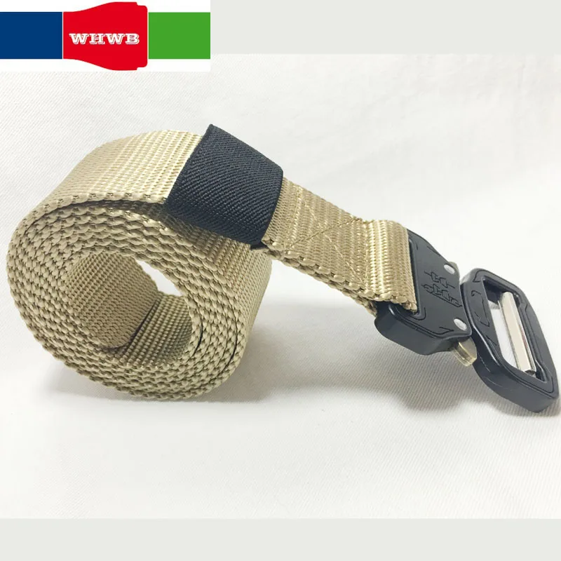 Men's Canvas clasp colorful military nylon metal button paste pants