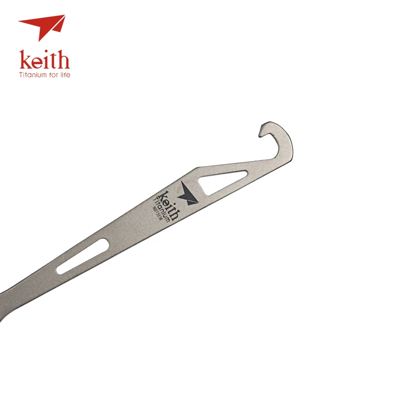 Keith Titanium Spork con Tenedores punta botella camping tablewares picnic conveniente percha superior Tenedores cuchara 15g ti5311