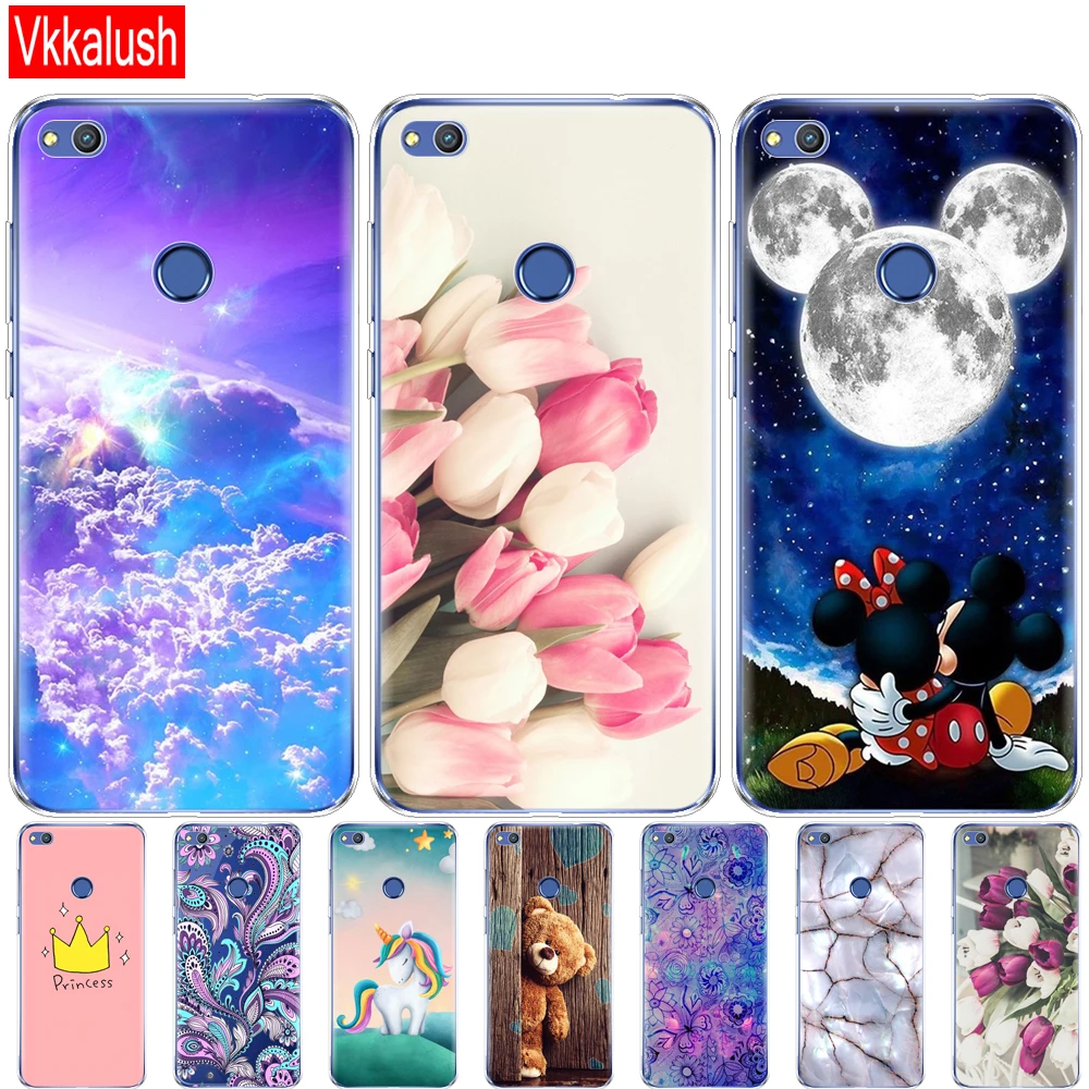

Cover Phone Case For Huawei P9 LITE 2017 P8 LITE 2017 Soft TPU Silicon Back Cover 360 Full Protective Transparent Coque