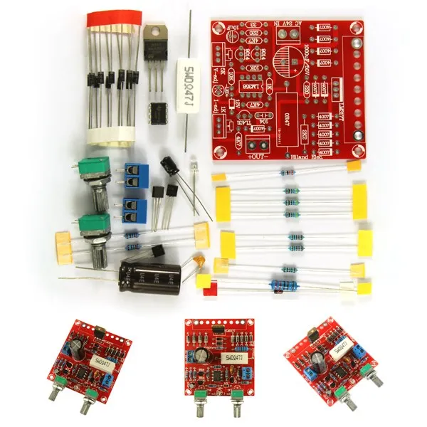 0-30 в 0-1A LM317 цифровой дисплей Регулируемый блок питания модуль DIY наборы