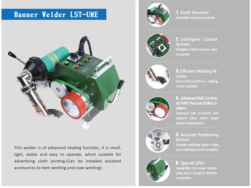 Professional Factory Supply High grade PVC hot air welder tarpaulin welding machine