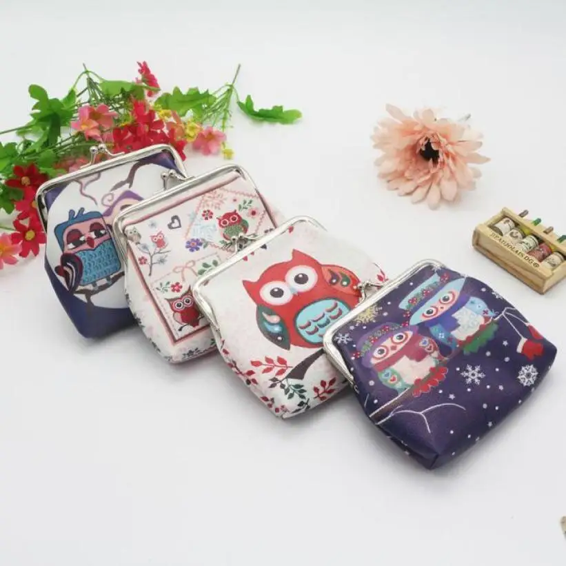 

Naivety Women Lady Retro Vintage Owl Multifunctional Small Wallets PU Leather Wallet Hasp Purse Clutch Bag ID Card Hoder 23Jul 2