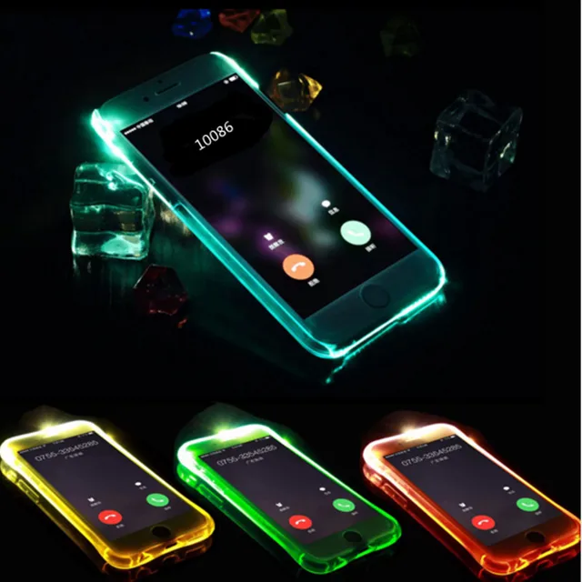 Case for iPhone 5 LED Light Flash Cover for iPhone 5s Silicone Candy