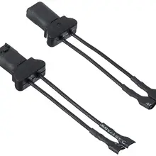 Uxcell a18053000ux0191 2 шт. Черный Автомобильный сигнальный динамик Жгут проводов адаптера розетка с косичкой для BMW, 2 упак