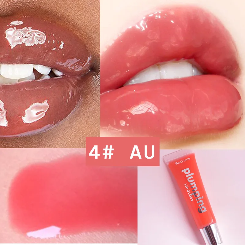 Увлажняющий блеск для губ 3D супер объем блестящие сексуальные губы ТИНТ глазурь пухленькая это усилитель губ влажный макияж корейская косметика - Цвет: 4