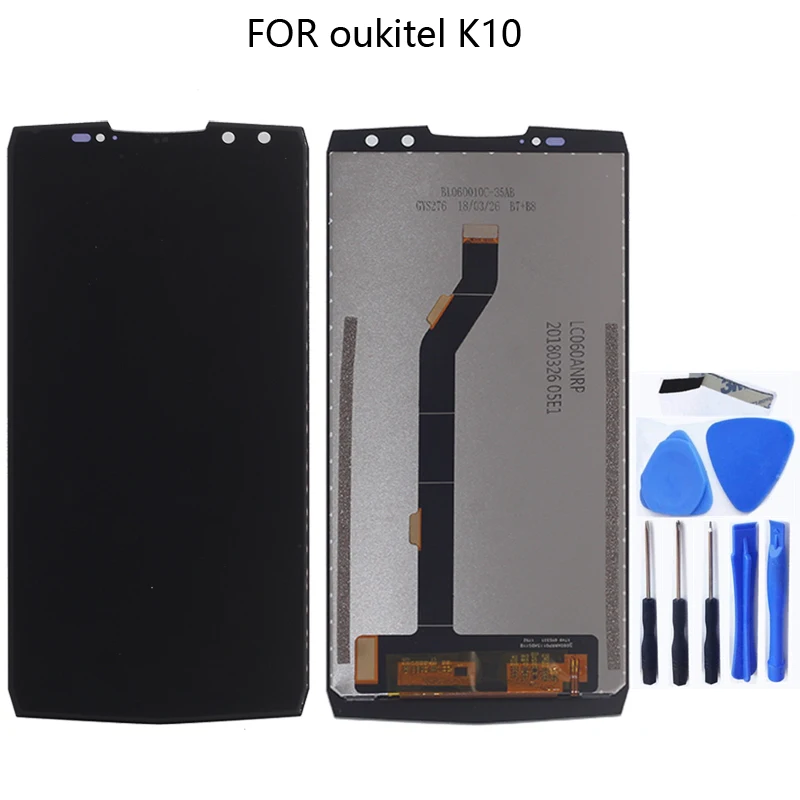

For OUKITEL K10 100% original new LCD display For OUKITEL K10 LCD + touch screen tablet screen component replacement 6.0 inches