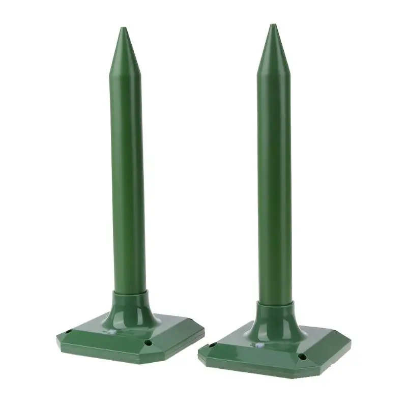 2pcs/set Mole Repeller Solar Power Ultrasonic Gopher Mole Snake Mouse Pest Repeller Control Garden Repeller