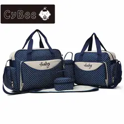 CyBee новая многофункциональная Большая вместительная сумка для мам пять комплектов из сумки ручной коносамент наплечный Набор для матери