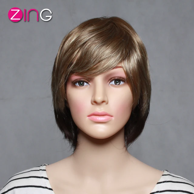 Short Synthetic Wigs Cute Short Haircuts Zing Hair High Quality Short Synthetic Wigs Cute Short Haircuts Zing Hair High Quality