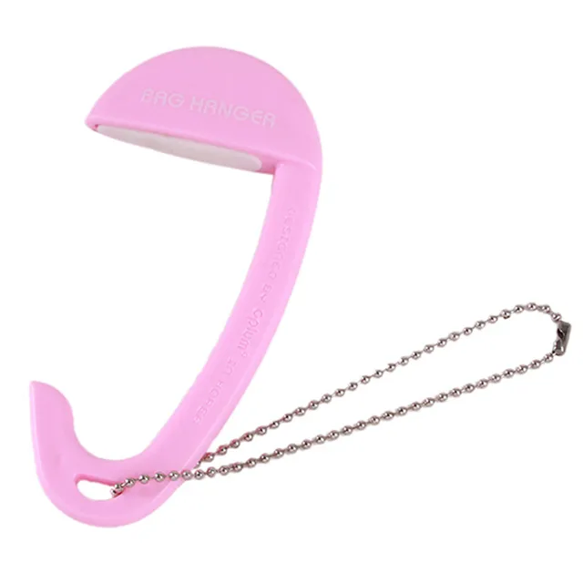 Hot Travel Portable Plastic Bag Hook For Hanging Decorative Table Purse