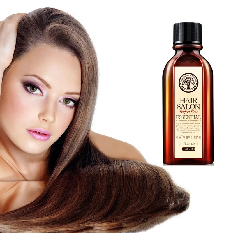 60ml Moroccan Pure Argan Oil Hair Essencen for Dry Hair More Smooth