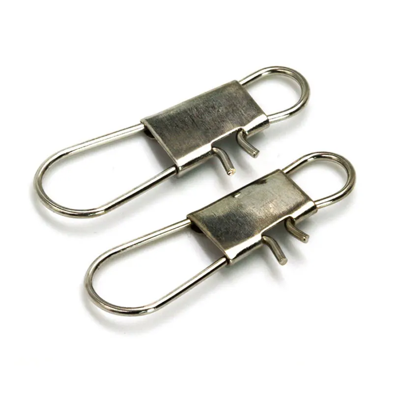

[1000 pcs] Bulk Nickel Plated Interlock Snap Fishing Connector Fishing Tackle Accessory Size #0~#6
