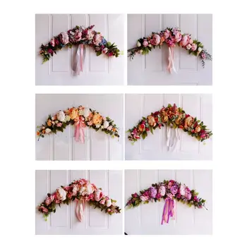

European-style imitation peony flower lintel decoration home decoration door pendant wedding dress Christmas house decoration