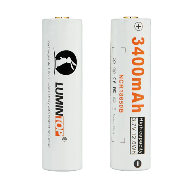 

LUMINTOP LM34C 3.7V 3400mAh Micro-usb 18650 Protected Rechargeable Li-ion Battery 1 Pcs Led Flashlight Torch Accessories