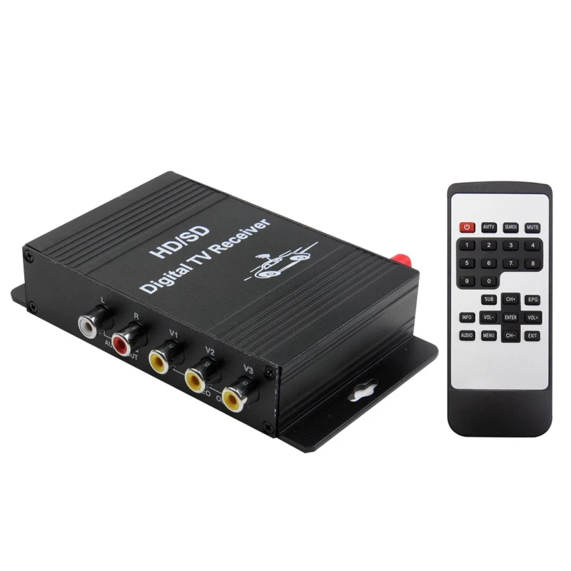 Car MPEG4 Digital TV Box 4 Seg Support 140 190KM/H Speed Driving