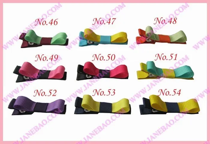 500 шт 1,7" Разноцветные эксклюзивные заколки для волос для девочек венок банты