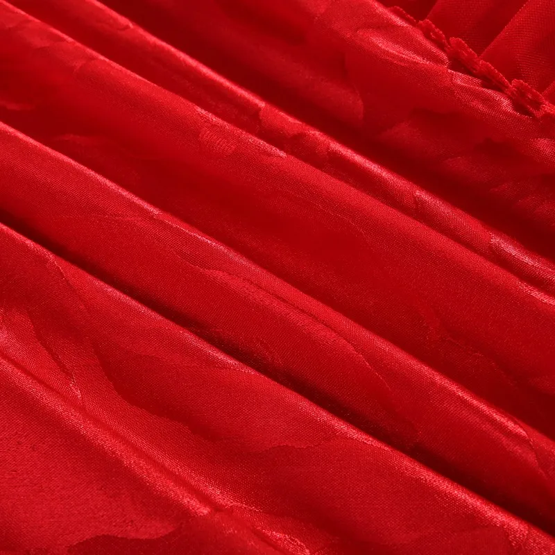 Восточное кружево Красный Розовый Роскошный комплект постельного белья Королева Король Размер Свадебная кровать хлопок простыни пододеяльник набор покрывала украшения
