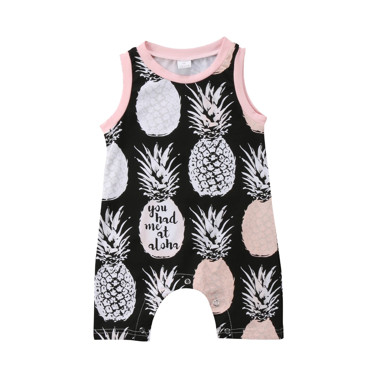 Neugeborenes Baby Mädchen Ananas Kleidung Rüschen Strampler Overall Outfits Set 