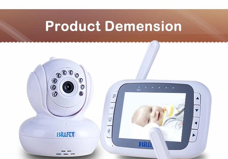 BILLFET 2.4 ГГц Беспроводной видео Baby Monitor с Камерой Батареи Няня Камера Ночного Видения Видео Bebe Няня Камеры Видео няня видео няня Видео Монитор