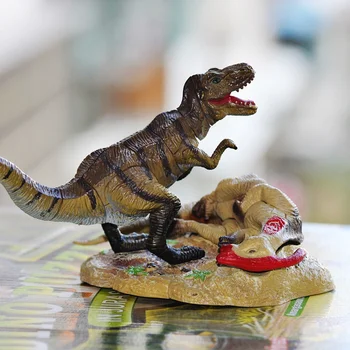 

3D Plastic toy building tyrannosaurus VS Parasaurolophus model Dinosaur dino puzzle diorama set assemble game baby birthday gift