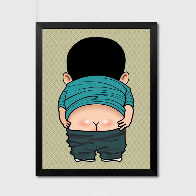 Toilet Print Wall Art Poster Pictures Funny Canvas ...