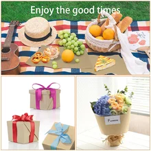 Мясник крафт-бумага пищевая упаковочная бумага все натуральные Fda одобрены для барбекю мясо бумага для выпечки в прочной переноске трубка 1