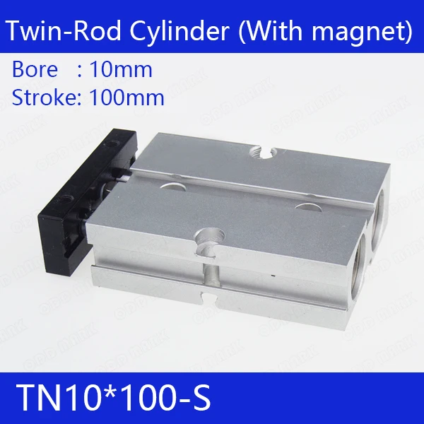 

TN10*100-S Free shipping 10mm Bore 100mm Stroke Compact Air Cylinders TN10X100-S Dual Action Air Pneumatic Cylinder