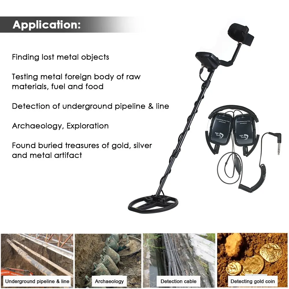 Профессиональный поисковый металлоискатель, TX-850, подземный металлоискатель, Золотое золото, детектор, Охотник за сокровищами, инструмент для поиска+ наушники