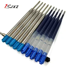 6 шт./партия Ролик Шариковая ручка пополнения Средний перо синий черный Цвет чернила шариковых ручек заправки для школы и офиса записи