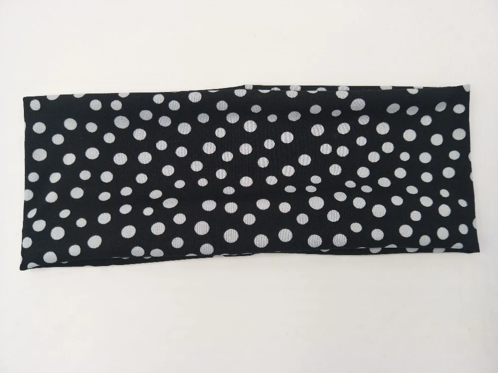 P171213 fashion custom stretchy dot YOGA headband