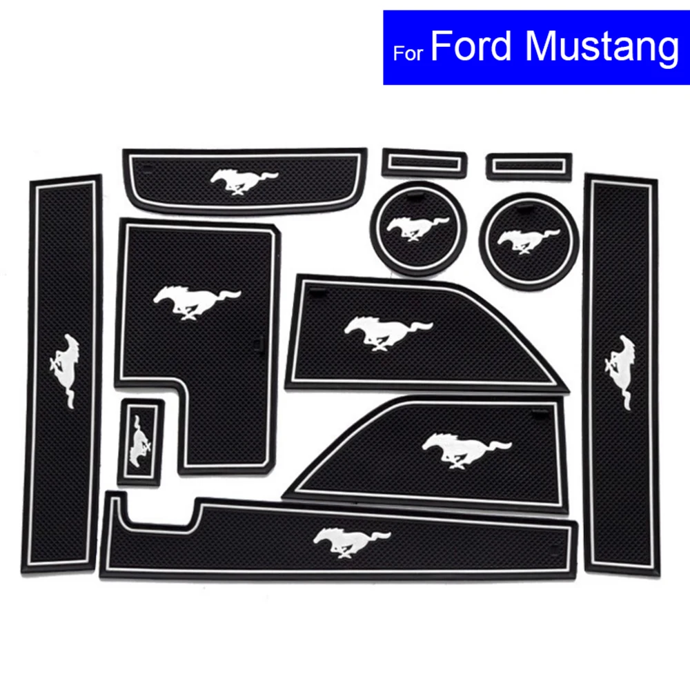 Противоскользящие коврики для дверей Ковров подстаканников Ford Mustang T70 2015 2016 2017