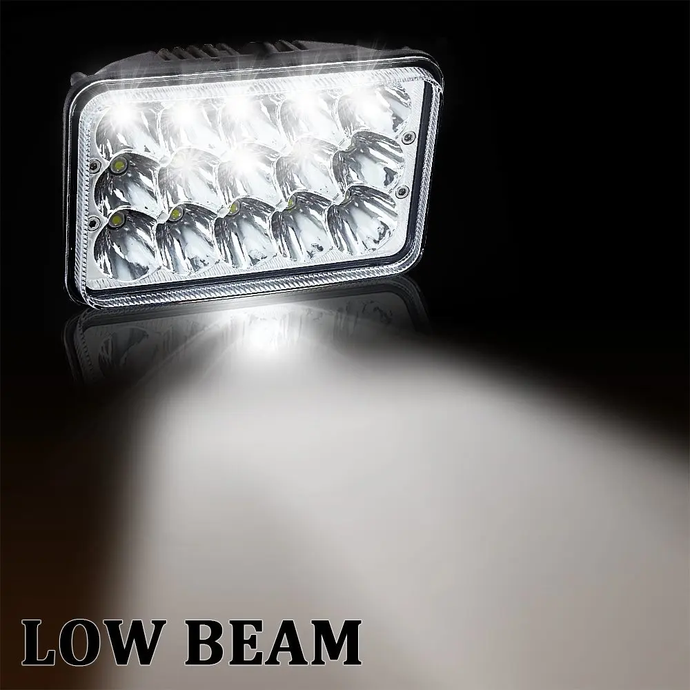 4x6 Inch LED Conversion Headlight For Honda XR250, XR400, XR650 Suzuki Motorcycle Headlamp H4 Plugs Lamp (27)