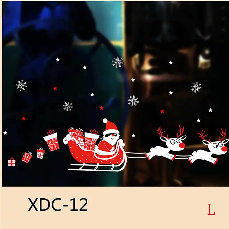 Hot Christmas Snowman Removable Home Vinyl Window Wall Stickers Decal Decor wall stickers home decor living room #2n6 (5)