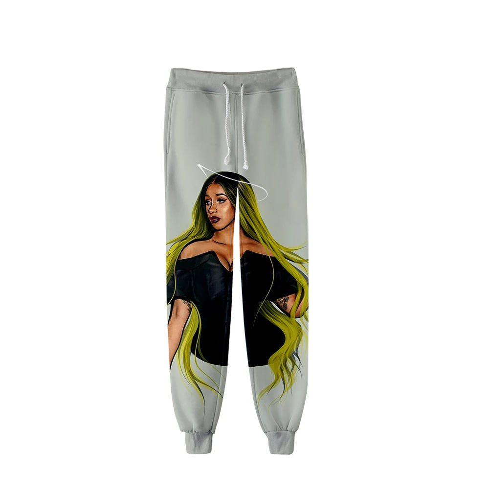 Спортивные штаны для отдыха в стиле хип-хоп Cardi B с 3D рисунком, мужские/женские брюки, популярные в японском стиле уличная одежда, популярные брюки-карго для мужчин