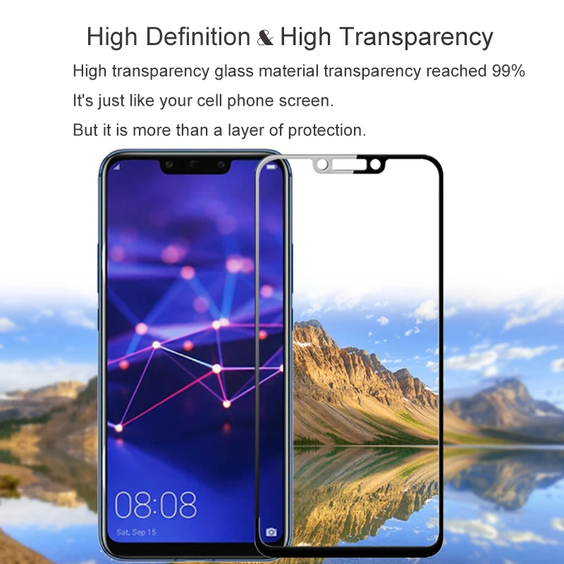 Закаленное стекло для huawei mate 20 Lite Полное покрытие протектор экрана Защитное стекло для huawe mate 20 light 6,3 дюймовая защитная пленка