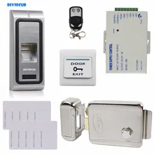 Diysecur пульт дистанционного управления отпечатков пальцев 125 кГц RFID ID Card Reader система контроля доступа двери комплект+ Электрический замок