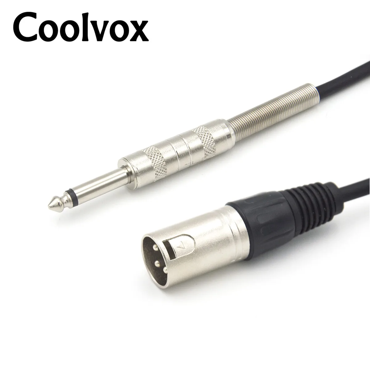 Coolvox ручной двойной дорожный микрофонный штекер XLR гнездо 6 35/6 5 мм (1/4 дюйма)
