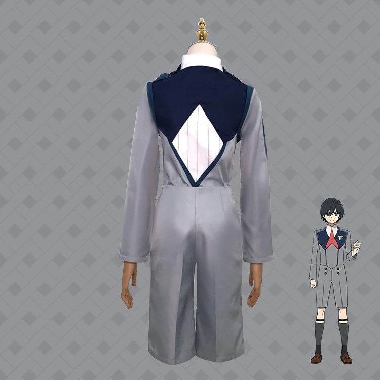 Аниме Ичиго парик zero two hiro 002 Униформа костюм наряд Мику Наборы для школы Дарлинг в